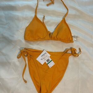 Jessica Simpson Orange Bikini Set